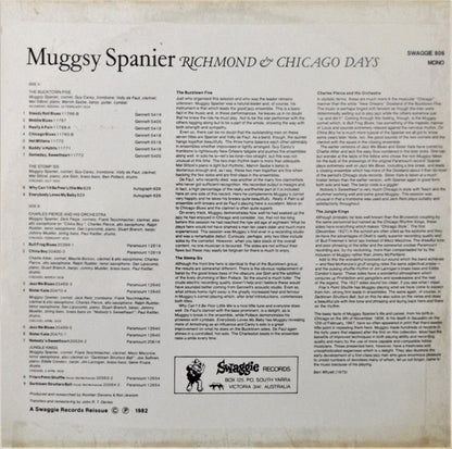 Muggsy Spanier : Richmond & Chicago Days (LP, Comp, Mono)