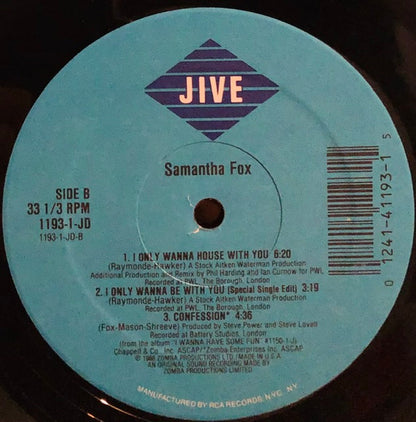 Samantha Fox : I Only Wanna Be With You (12")