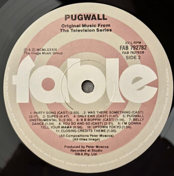 Peter Moscos : Pugwall - Original Music From the Television Series (LP, Album, Promo)