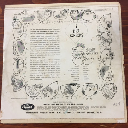 The Jonah Jones Quartet : I Dig Chicks! (LP, Album)