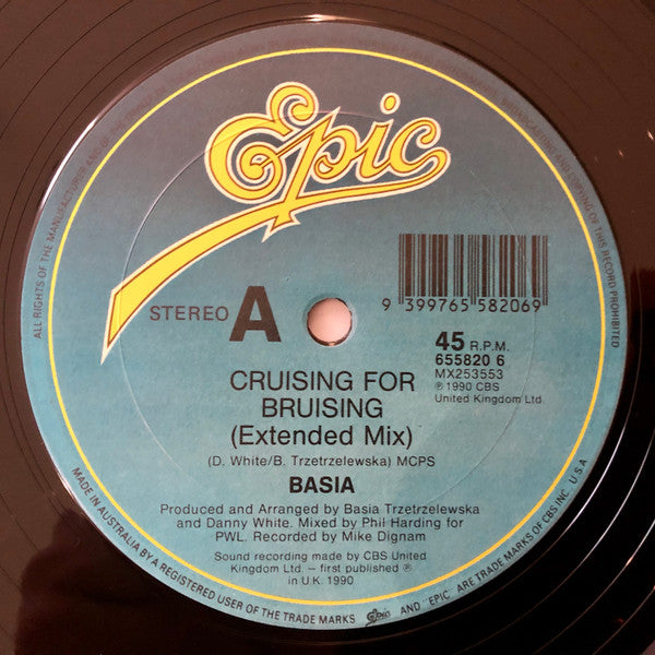 Basia : Cruising For Bruising (Extended Mix) (12", Maxi)