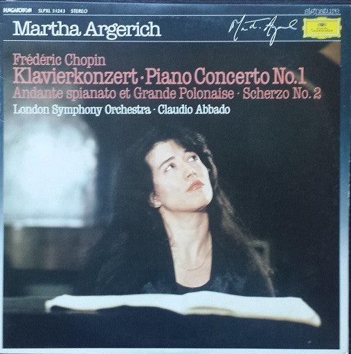 Frédéric Chopin / Franz Liszt – Martha Argerich, London Symphony Orchestra · Claudio Abbado : Klavierkonzert Nr. 1 / Klavierkonzert Nr. 1 (LP, RE)