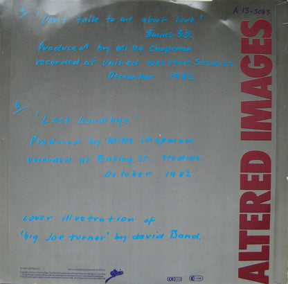 Altered Images : Don't Talk To Me About Love (12", Single)