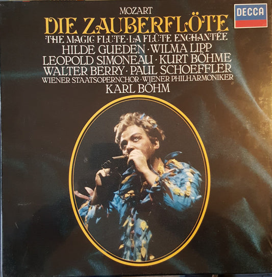 Wolfgang Amadeus Mozart, Hilde Güden, Wilma Lipp, Leopold Simoneau, Kurt Böhme, Walter Berry, Paul Schöffler, Wiener Staatsopernchor, Wiener Philharmoniker, Karl Böhm : Die Zauberflöte = The Magic Flute = La Flûte Enchantée (3xLP + Box)
