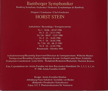 Franz Schubert, Horst Stein, Bamberger Symphoniker : Franz Schubert Die Symphonien - Gesamtaufnahme (5xLP + Box)