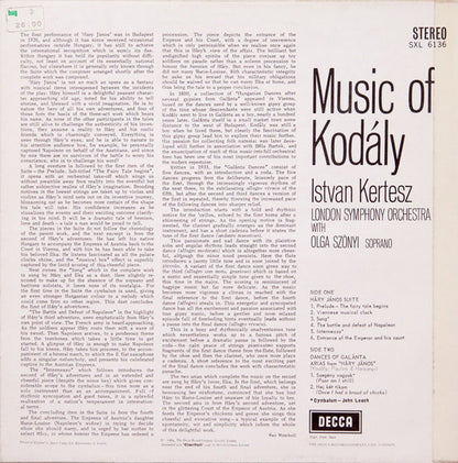 Istvan Kertesz* / London Symphony Orchestra : Music Of Kodály (LP, RP)