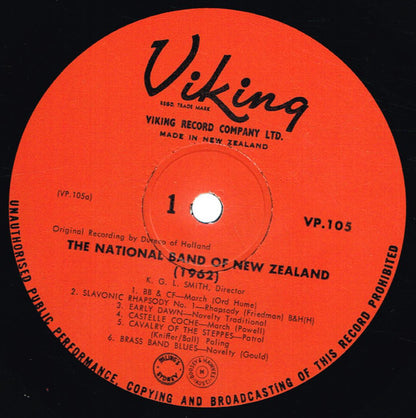The National Band Of New Zealand : 1962 National Band Of New Zealand (LP)