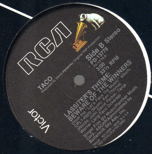 Taco : Let's Face The Music (And Dance) (12")