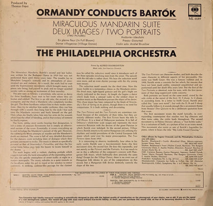 Béla Bartók, Eugene Ormandy, The Philadelphia Orchestra, Anshel Brusilow : Ormandy Conducts Bartok (LP, Mono)