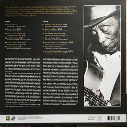 Mississippi John Hurt : The Rough Guide To Mississippi John Hurt (Reborn And Remastered) (LP, Comp, Ltd, RM)