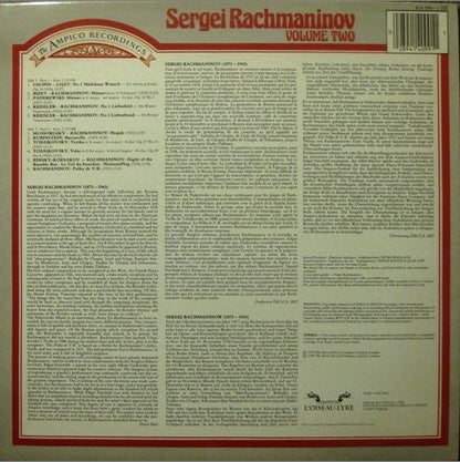 Sergei Rachmaninoff : The Ampico Recordings Volume Two (LP, Comp)