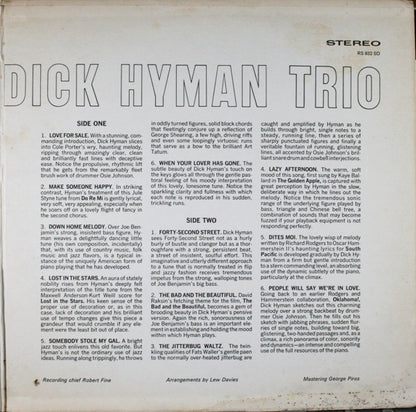 The Dick Hyman Trio : The Dick Hyman Trio (LP, Album, Gat)
