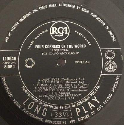 Esquivel And His Orchestra : Four Corners Of The World (LP, Album, Mono)