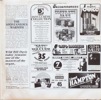 Johnny Hodges, Wild Bill Davis : Johnny Hodges, Wild Bill Davis Volume 1 - 2 / 1965 - 1966 (2xLP, Album, Comp)