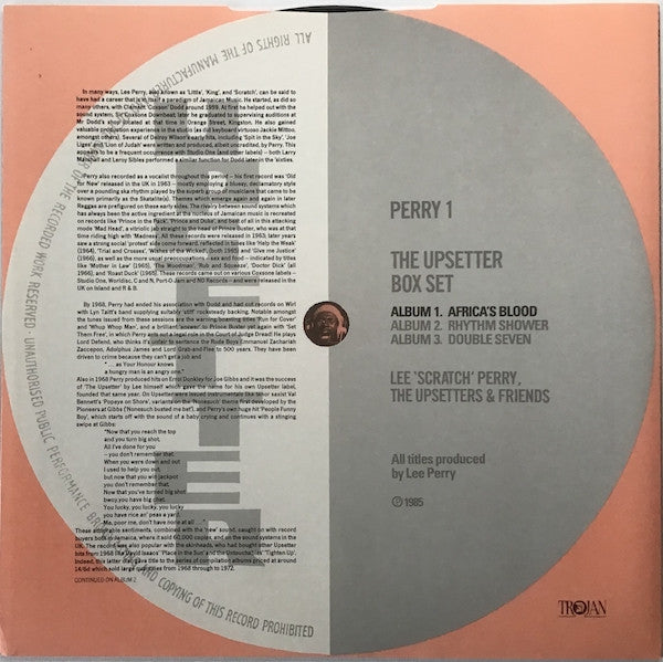 Lee 'Scratch' Perry*, The Upsetters & Friends* : The Upsetter Box Set (3xLP, Album, Orl + Box, Comp, Ltd, No )