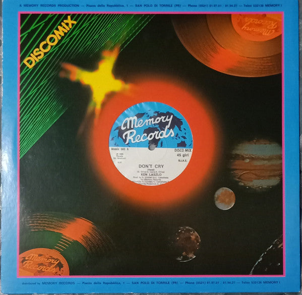 Ken Laszlo : Don't Cry (12", Single)