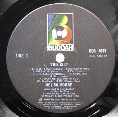 Melba Moore : This Is It (LP, Album, RE)