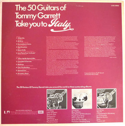 The 50 Guitars Of Tommy Garrett : Take You To ... Italy (LP, Album, RE)