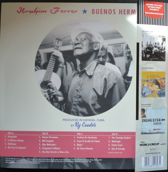 Ibrahim Ferrer : Buenos Hermanos (2xLP, Album, RE, RM, S/Edition)