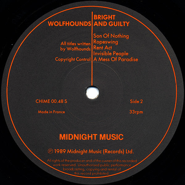 The Wolfhounds : Bright And Guilty (LP, Album)