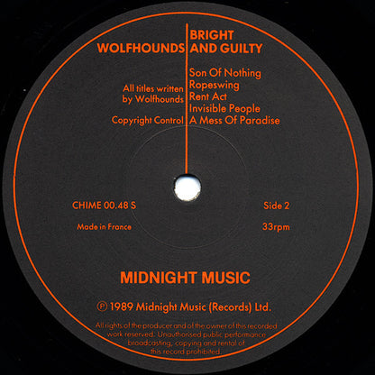 The Wolfhounds : Bright And Guilty (LP, Album)