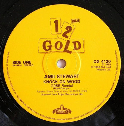 Amii Stewart : Knock On Wood (1985 Remix) / Light My Fire (1985 Remix) (12")