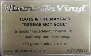 Toots & The Maytals : Reggae Got Soul (LP, RE)