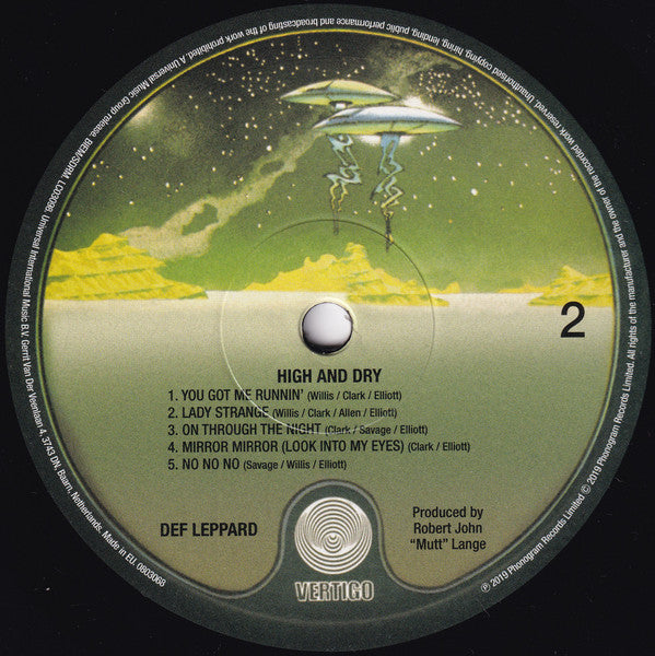 Def Leppard : High 'N' Dry (LP, Album, RP)
