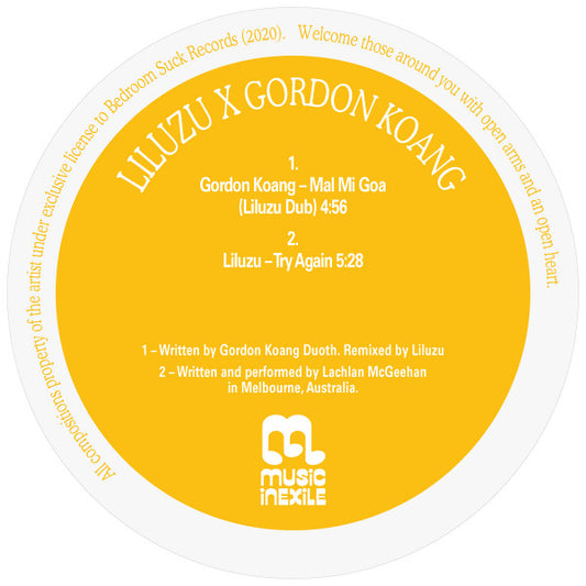 Gordon Koang, Liluzu : Remixed (12", Ltd)