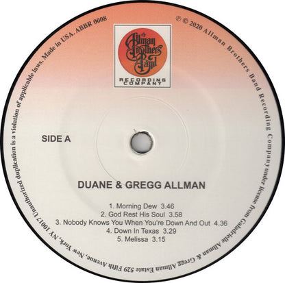 Duane & Gregg Allman* : Duane & Gregg Allman (LP, Album, RE)