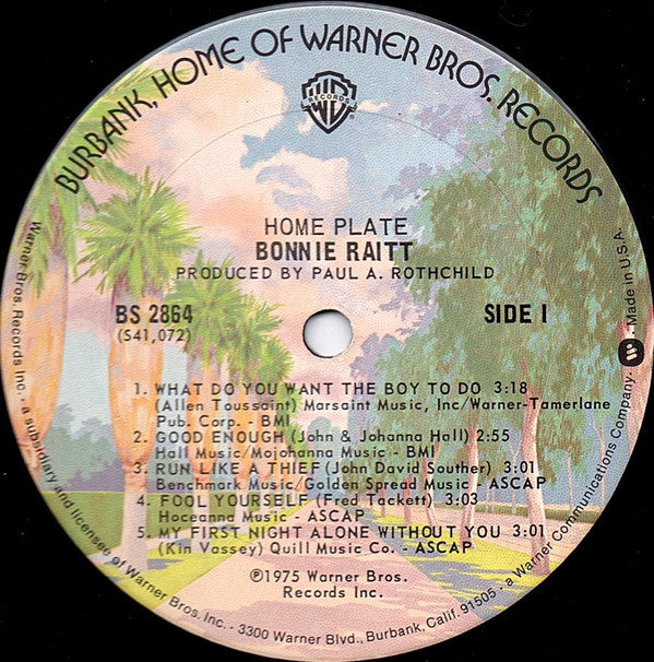 Bonnie Raitt : Home Plate (LP, Album, San)