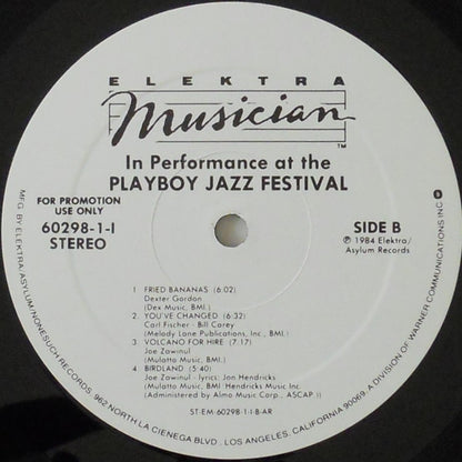 Various : In Performance At The Playboy Jazz Festival (2xLP, Promo, All)