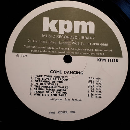 Sam Fonteyn : Come Dancing (LP)