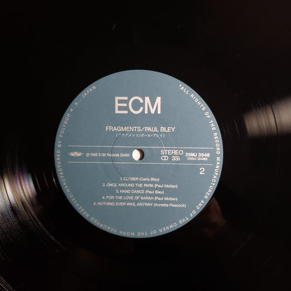 Paul Bley : Fragments (LP, Album)
