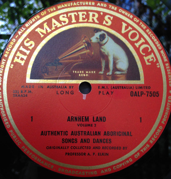 Australian Aborigines : Arnhem Land Volume 2: Authentic Australian Aboriginal Songs And Dances (LP, Mono)