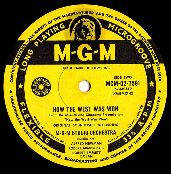 Alfred Newman, Debbie Reynolds, Ken Darby : How The West Was Won, Original Soundtrack (LP, Album, Mono)