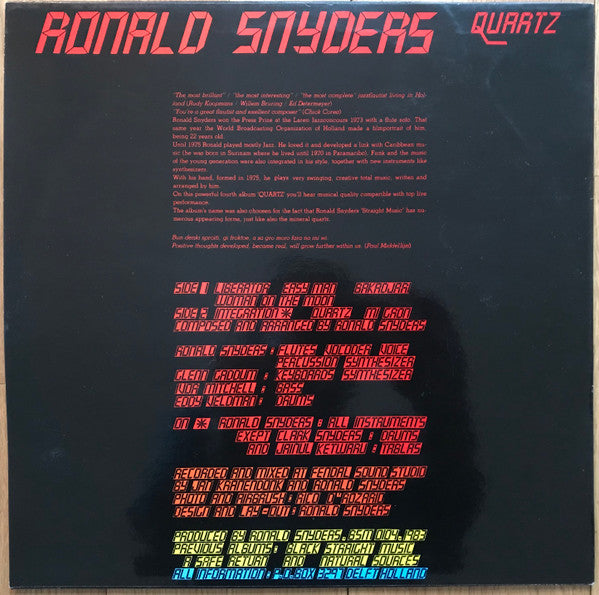 Ronald Snijders : Quartz (LP, Album)