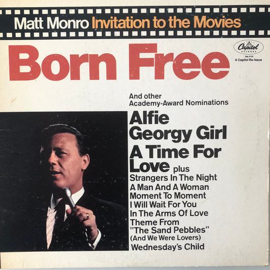 Matt Monro : Born Free (Invitation To The Movies) (LP, Album)