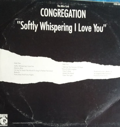 Mike Curb Congregation : Softly Whispering I Love You (LP, Album)