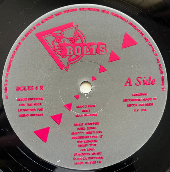 Man 2 Man Meets Man Parrish : Male Stripper (3 New Mixes Live Club Mix) (12")