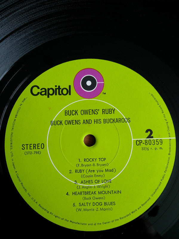 Buck Owens And His Buckaroos : Buck Owens' Ruby (LP, Album)