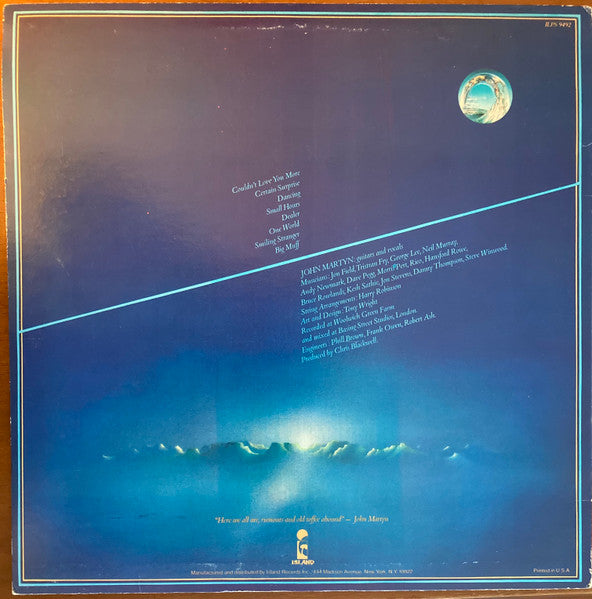 John Martyn : One World (LP, Album, Pit)