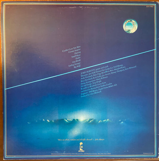 John Martyn : One World (LP, Album, Pit)