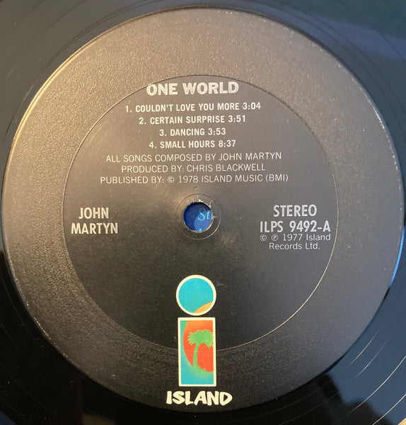 John Martyn : One World (LP, Album, Pit)