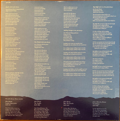 John Martyn : One World (LP, Album, Pit)