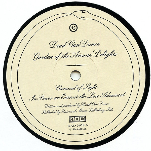 Dead Can Dance : Garden Of The Arcane Delights • John Peel Sessions (12", EP + LP + Comp, RE, RP)