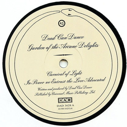 Dead Can Dance : Garden Of The Arcane Delights • John Peel Sessions (12", EP + LP + Comp, RE, RP)