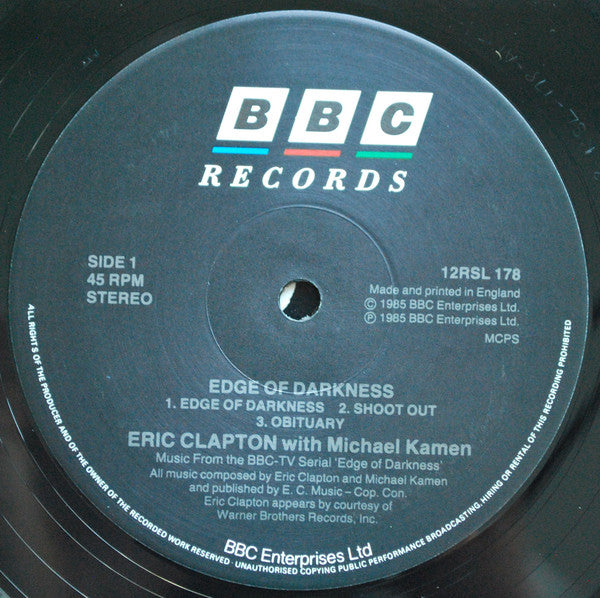 Eric Clapton With Michael Kamen : Edge Of Darkness (12", MiniAlbum)