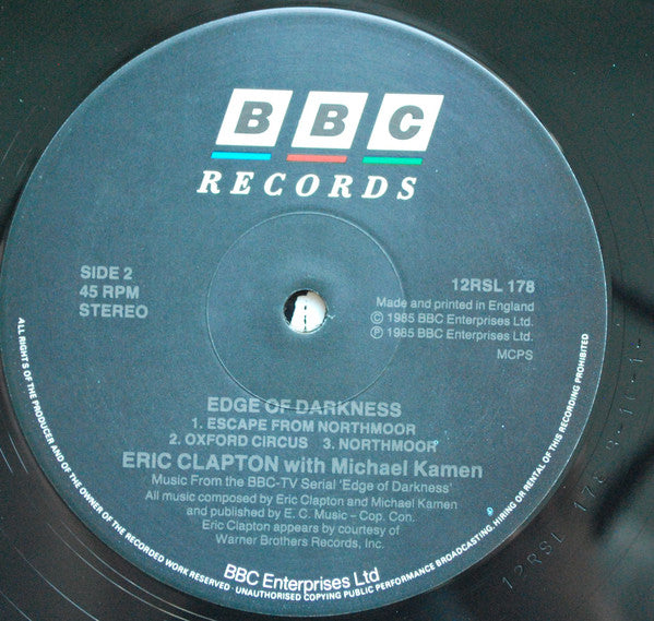 Eric Clapton With Michael Kamen : Edge Of Darkness (12", MiniAlbum)