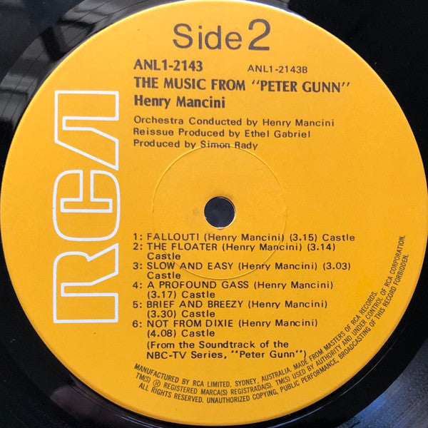 Henry Mancini : The Music From Peter Gunn (LP, Album, RE)